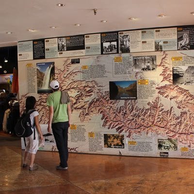 Grand Canyon Visitor Center IMAX Wall Map