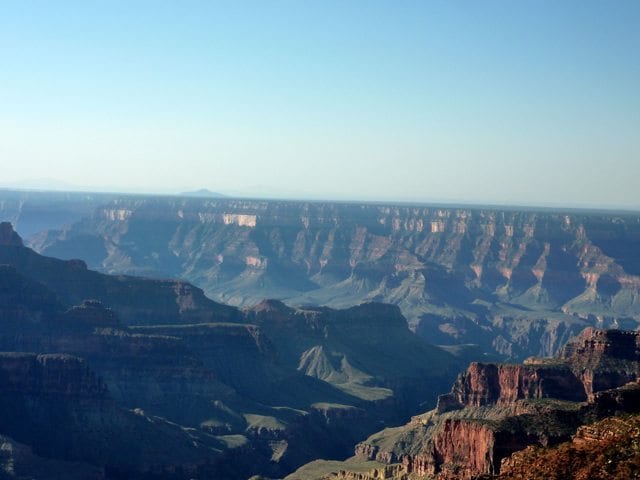 Which is the highest rim at the Grand Canyon?