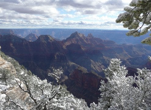 Snow at Grand Canyon