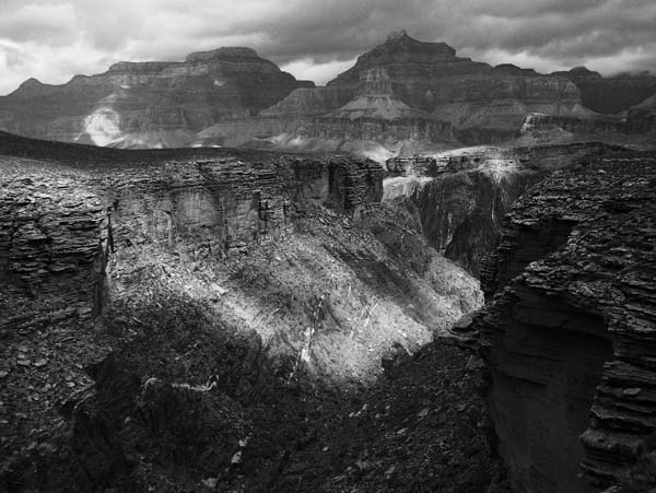Grand Canyon in Black and White